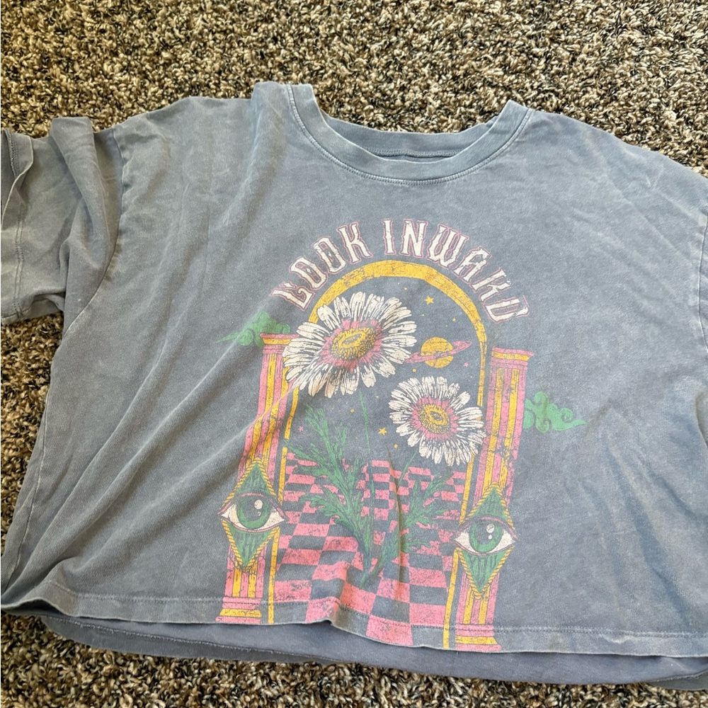 Hollister Dark Gray Cotton Tee